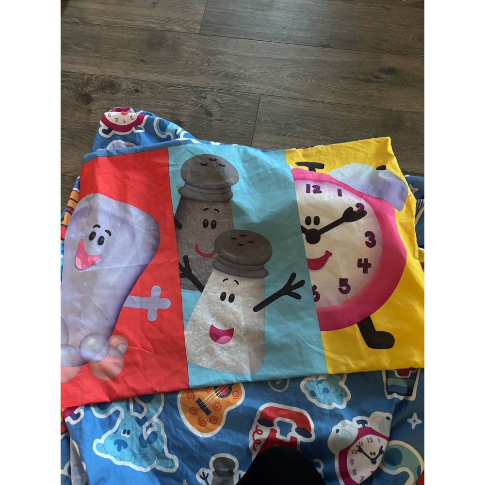 Vintage Blue's‎ Clues And You Twin Fitted and Pillowcase Set Nick Jr. Y2K 2000 - Picture 4 of 6
